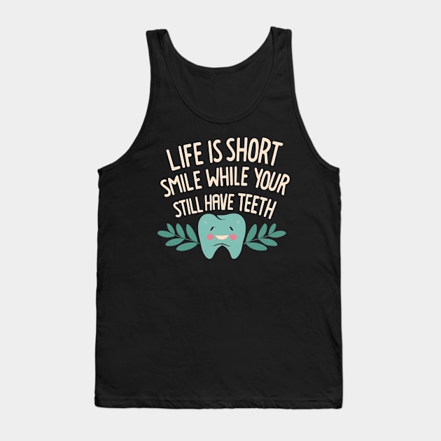 Life is short Tank Top by NomiCrafts